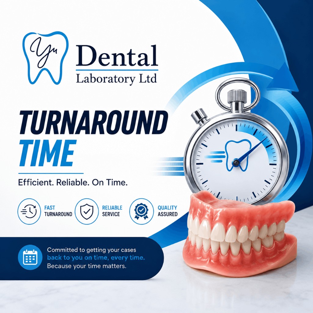 Turnaround time for dental laboratory cases